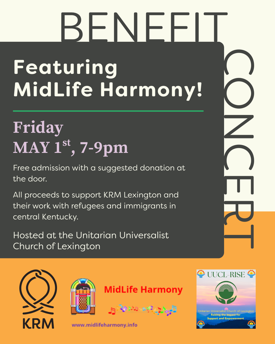 Midlife Harmony Concert Graphic